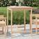 vidaXL Havebord 82,5x82,5x110 massivt fyrretræ