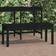 vidaXL noir 109x44x45 cm bois massif de pin Banc de Jardin
