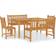 vidaXL 2x bench + chair Patio Dining Set, 1 Table incl. 4 Chairs