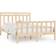 vidaXL brown, 160 Solid Wood Pine Bed Frame Bedstead Bed Base