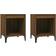 vidaXL Brown oak, cabinet 1/2x Bedside Table 35x40cm