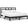 vidaXL black, 200 Solid Wood Bed Frame Bedstead Bed Base