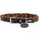 Hunter Collar Solid Education Cord Cow Leather Brown/Orange S