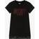 DKNY Girls Black Cotton Logo Dress Black year