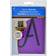 Hillman 840244 Decorative Stencils Script 4-Inch, Purple, 41 Count