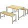 Plus Plank Set 185580-1 Café-Set, 1 Tisch einschl. 2 Sofas