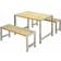 Plus Plank Set 185580-1 Caféset, 1 Bord inkl. 2 Soffor