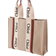 Chloé Large Woody Tote Bag - White/Brown