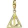 Harry Potter Sterling Silver Deathly Hallows Gold Slider Charm