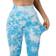 Mooslover Seamless Training Leggings - Ice Blue Tie Dye