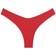 Montce Lulu Zig Zag Stitch Bikini Bottom - Crimson Micro Scrunch