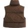 Keomud Women's Winter Crop Vest - Brown