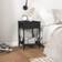 vidaXL 826335 Black Bedside Table 42x40cm