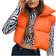 Keomud Women's Winter Crop Vest - Orange