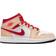 Nike Air Jordan 1 Mid GS - White Onyx/White/Cardinal Red/Light Curry