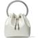 Jimmy Choo Bon Bon Crystal Satin Bucket Bag IVORY CRYSTAL