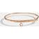 Coach Signature Pave Bar Hinged Bangle Rose Gold One