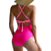 Eomenie Women's One Piece Swimsuits - Pink