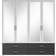 Stella Trading Ivar White/Graphite Garderobeskab 180x190cm
