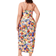 Floerns Women's Satin Spaghetti Strap Cowl Neck Wrap Party Cami Dress Plus Size - Floral Multi