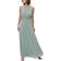 Vila Milina Pleated Halterneck Maxi Dress - Green Milieu