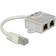 DeLock RJ45 - 2xRJ45 M-F Y-Adapter 0.2m