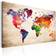 Artgeist Colorful Universe World Map Billede 120x80cm