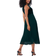 Roman Petite Velvet Pleated Midi Dress - Green