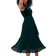 Roman Petite Velvet Pleated Midi Dress - Green