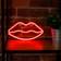 Forever Light Lips Neon LED Bordslampa 15cm