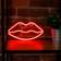 Forever Light Lips Neon LED Lampada da tavolo 15cm