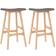 vidaXL Fabric Sgabello da bar 70cm 2pcs