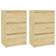 vidaXL Wooden Comodino 29.5x40cm 2pcs