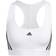 adidas Powerreact Training Medium-support 3-stripes Bra Vit Vit