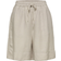 Selected High Waist Shorts - Natural