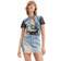 Desigual Knit collage T-shirt BLUE