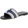 Tory Burch Logo Jacquard Slide - Blue Chiaro/Ash White