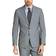 Van Heusen Men's Flex Plain Slim Fit Suits - Black/White Tic