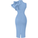 Xxtaxn Women's Cocktail Bodycon Ruffle Sleeveless Formal Midi Pencil Dress - Blue