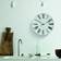 Arne Jacobsen Roman White/Black Väggklocka 48cm
