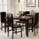 Recaceik Modern Faux Marble Kitchen Table Dining Set 28x47" 5