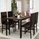 Recaceik Modern Faux Marble Kitchen Table Dining Set 28x47" 5