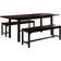 Feonase Extendable Kitchen Table Dining Set 28x63" 3