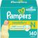 Pampers Swaddlers Newborn Size 0 4.5kg 140pcs