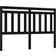 vidaXL black, 166 Solid Wood Pine Bed Black Bed Headboard