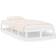 vidaXL Giroletto Bianco 75x190 cm Small Single in Legno Massello
