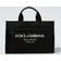 Dolce & Gabbana Nylon holdall with rubberized logo black_black one size