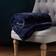Paoletti Empress Faux Fur Blankets Blue, Natural