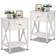 Vecelo Night Stands Bedside Table 30x40.1cm 2pcs