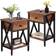 Vecelo Night Stands Bedside Table 30x40.1cm 2pcs